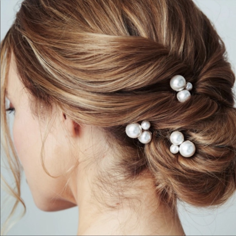 New! Set of Pearl Hair Pins - Picture 2 of 7